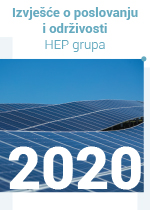 Izvješće o poslovanju i održivosti HEP grupe za 2020. godinu
